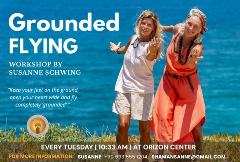 Grounded Flying Workshop Crete with Susanne Schwing at Orizon Center, Aptera, Crete.