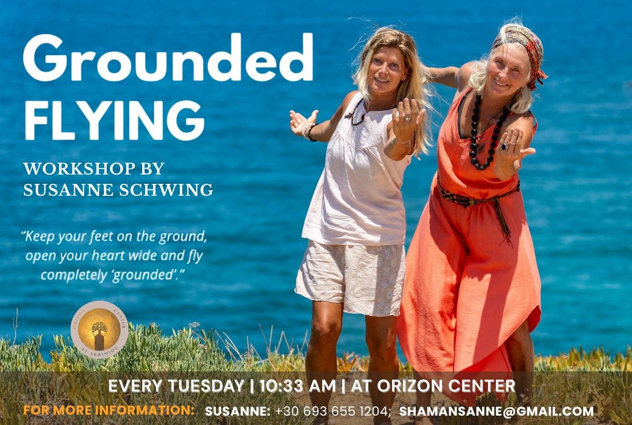 Grounded Flying Workshop Crete with Susanne Schwing at Orizon Center, Aptera, Crete.